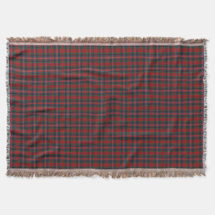 Couverture Tartan de bleu rouge et royal de clan de