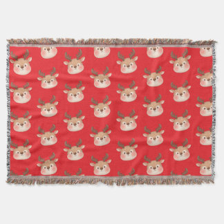 Couverture Tête de Renne Pastel Mignonne