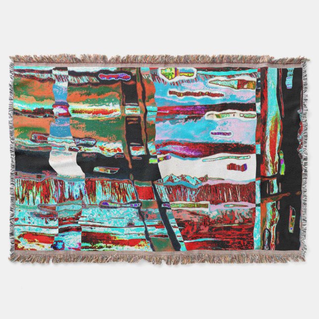 Couverture Throw Blanket Collapse Reflection Abstract Design (Devant)
