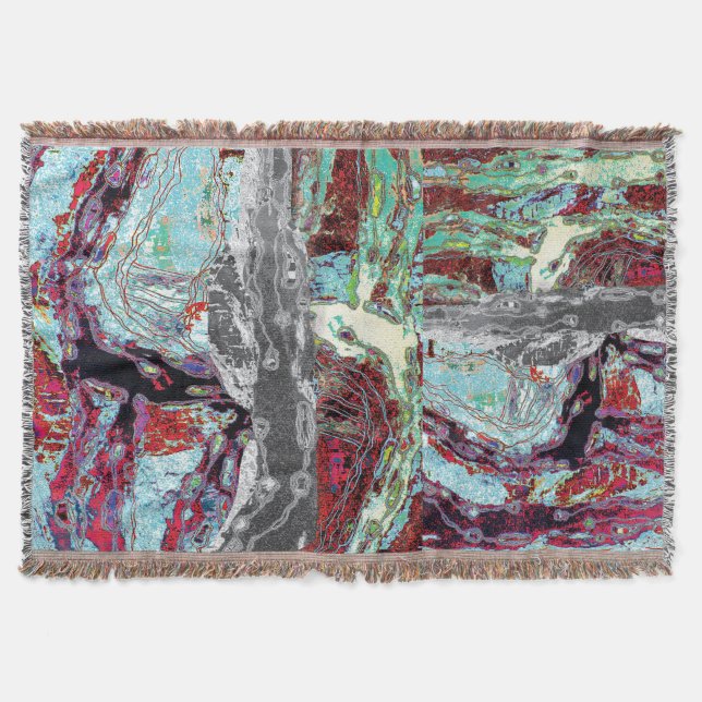 Couverture Throw Blanket – Strata Pulse (Devant)