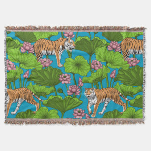 Couverture Tigres dans l'étang rose lotus