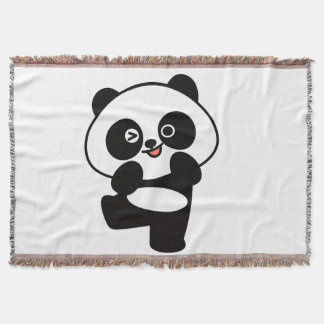 Couverture Tissée Petit Panda Kawaii Decke
