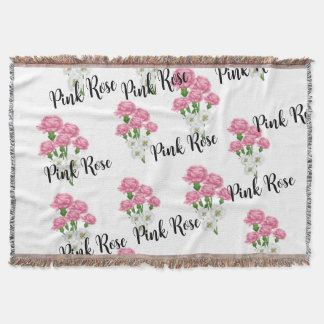 Couverture Tissu floral de rose naturelle