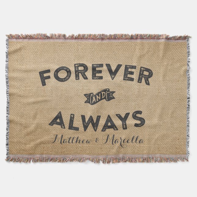 Couverture Toile de jute pour toujours et toujours (Devant)