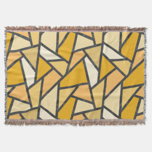 Couverture Tons de motif en vitrail jaune