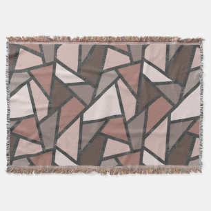 Couverture Tons de motif en vitrail marron