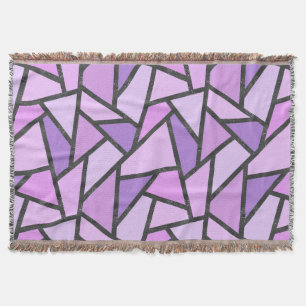 Couverture Tons du motif en vitrail lilas