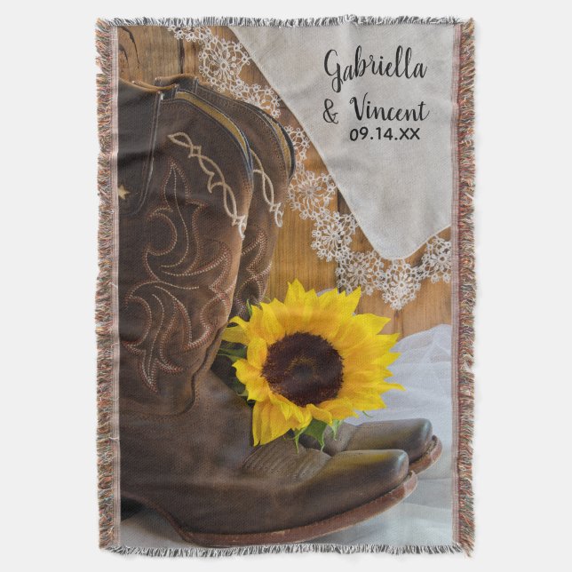 Couverture Tournesol et dentelle Mariage occidental (devant Vertical)
