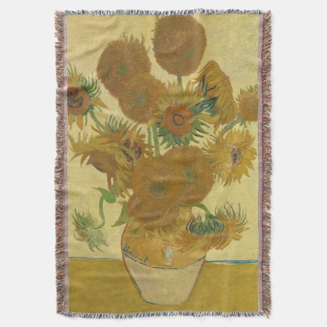Couverture Tournesols, Nature morte peinture à l'huile, Van G (devant Vertical)