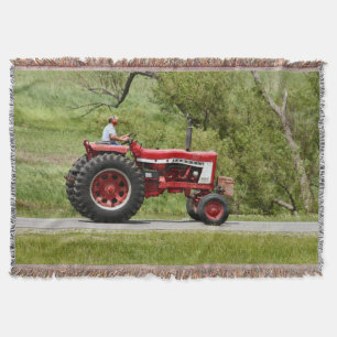 Couverture Tracteur rouge