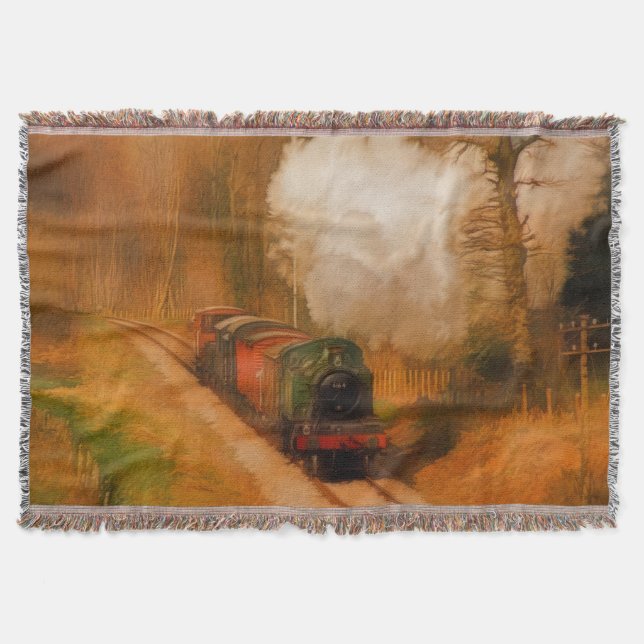 Couverture Train à vapeur pour Trainspotspotters Art Rug III (Devant)