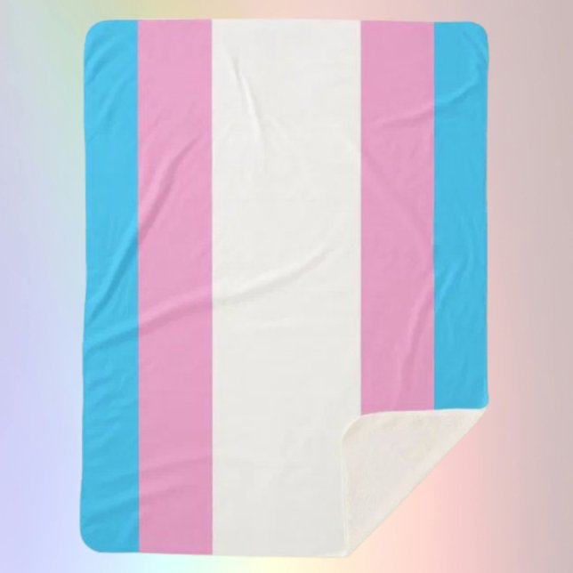 Couverture Trans Pride Sherpa Embrasse (Créateur téléchargé)