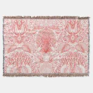 Couverture Trésors de plage en rouge corail