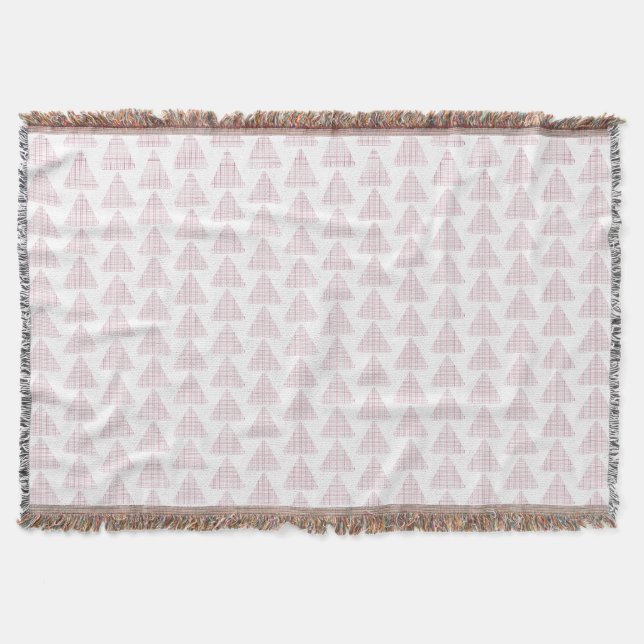 Couverture Triangles Tartan rose (Devant)