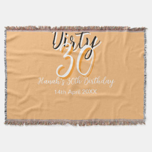 Couverture Triste trente orange blanc simple rétro annonce d'