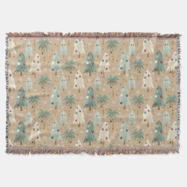 Couverture Tropical Christmas Fusion Festive Palm & Pine Tree (Devant)