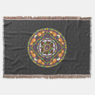 Couverture Trucs et Traitements Mandala Throw Blanket
