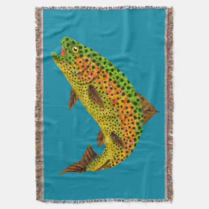Couverture Truite arc-en-ciel feuille Aspen 1