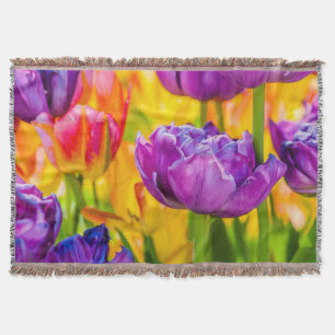 Couverture Tulipes Enchantant rose profond
