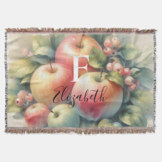 Couverture Typography Fall apples pastel colors watercolor  T