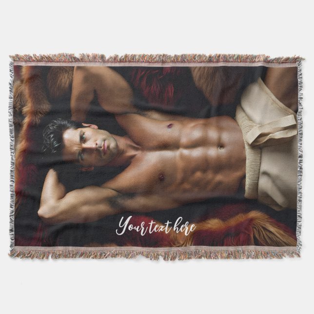 Couverture Un homme sur un tapis en peau de ours (Devant)