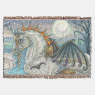 COUVERTURE UNICORNE DE HALLOWEEN GOTHIQUE AVEC AILES DE MAIN,