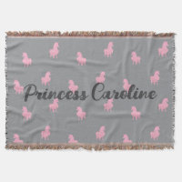 Unicorne rose invisible sur gris