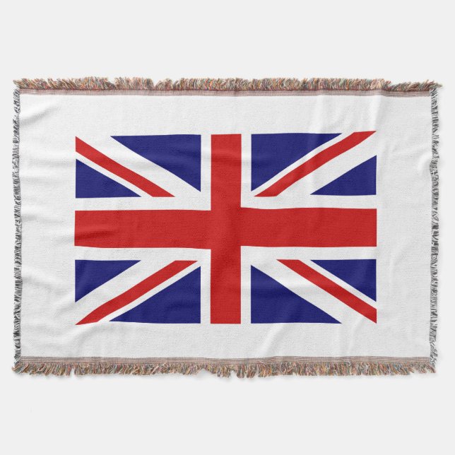 Couverture | Union Jack de jet tissée par drapeau (Devant)