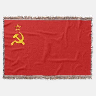 Couverture URSS Union soviétique Faucille et marteau communis