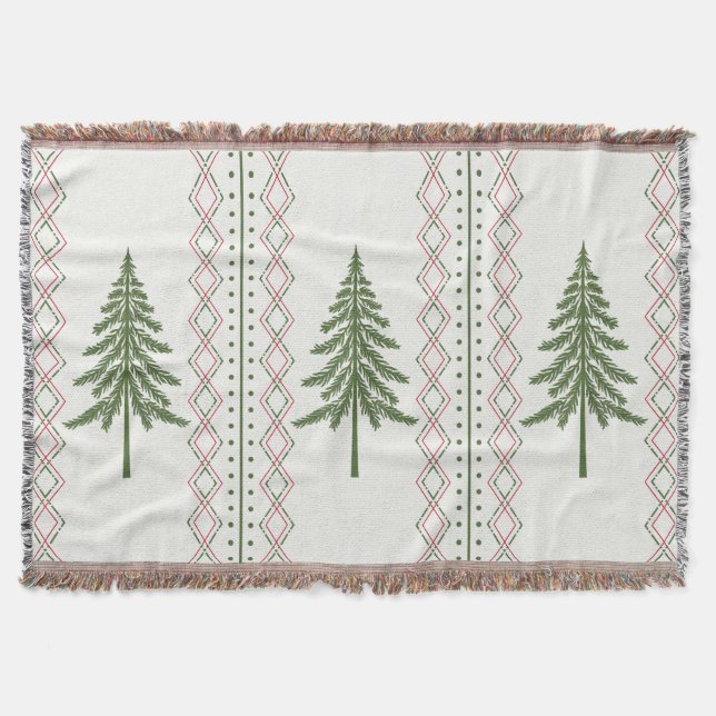 Couverture Vacances d'hiver Cosy Cabine Pine Tree (Devant)