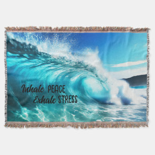 Couverture Vague Bleue Inspirationnelle Calme