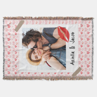 Couverture Valentine Photo Cœur Rouge Cher Mari Personnalisé