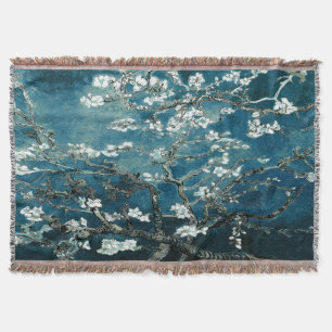 Couverture Van Gogh Almond Blossoms Dark Turquoise