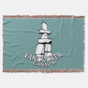 Couverture Vancouver Blanket Vancouver Inukshuk Souvenir Cade
