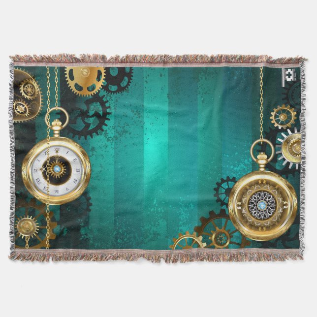 Couverture Veille bijoux Steampunk sur un Arrière - plan vert (Devant)