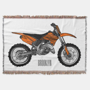 Couverture Vélo droit hors route moto / motocross dessin anim