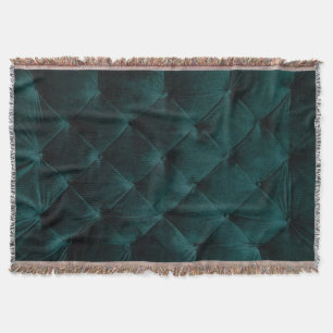 Couverture Velvet Green : Élégance textile malachite