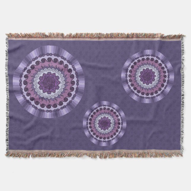 Couverture Vent Mandala Lance Blanche (Devant)