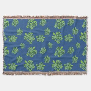 Couverture Vert tortue sur bleu