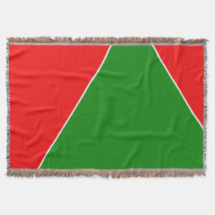 Couverture verte rouge minimaliste Art Abstrait