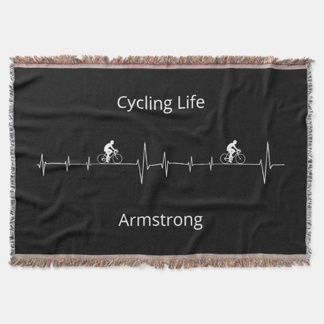 Couverture Vie cyclable, Heartbeat personnalisable (Devant)