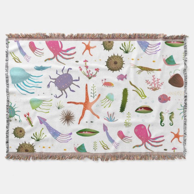 Couverture Vie marine colorée (Devant)