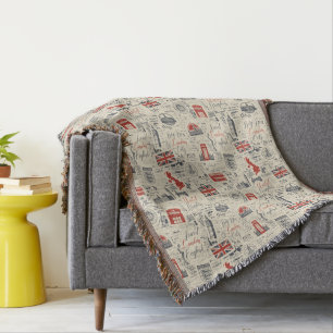 Couverture Vintage London Throw