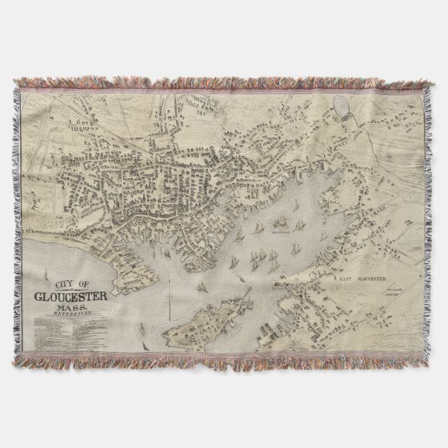 Couverture Vintage Map of Gloucester Massachusetts (Devant)