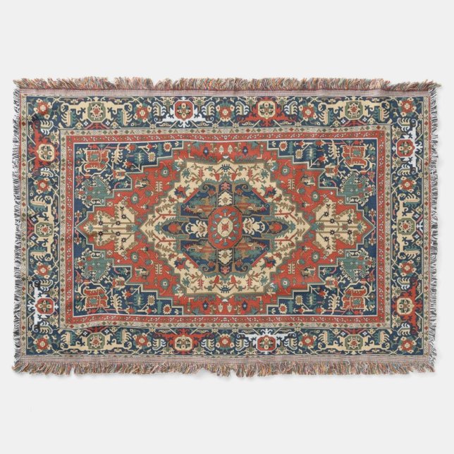 Couverture Vintage style perse Ornemental Mandala Motif (Devant)