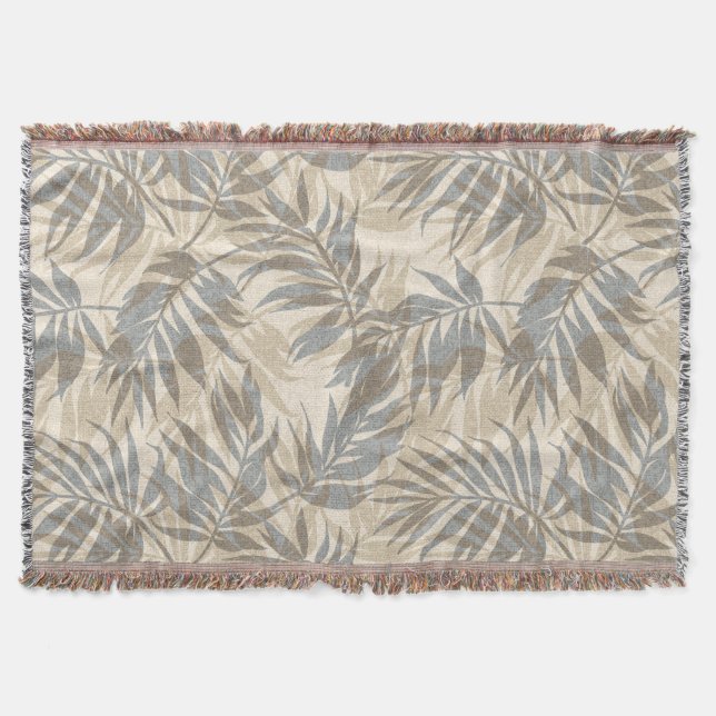 Couverture Vintage tropical hawaïen Areca Palms (Devant)