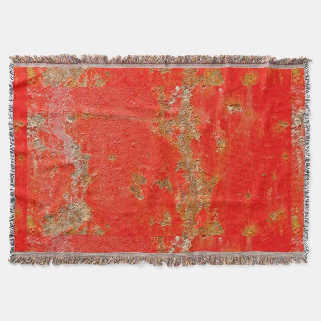 Couverture Voiture antique personnalisée rouge, métal rouillé (Devant)
