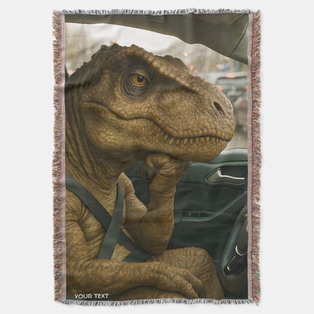Couverture Voiture de conduite Imaginaire Dinosaur (devant Vertical)