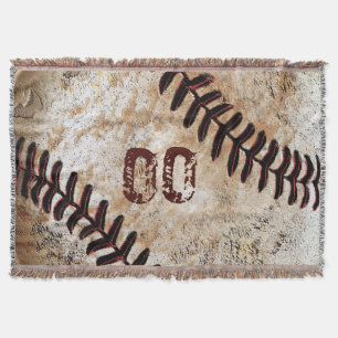 Couverture Votre numéro Jersey sur Cool Vintage Baseball Blan