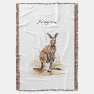 Couverture Wanderer extérieur : aquarelle Kangaroo personnali